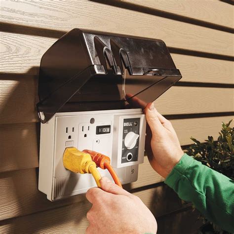 exterior electrical receptacle boxes|outdoor electrical box enclosure.